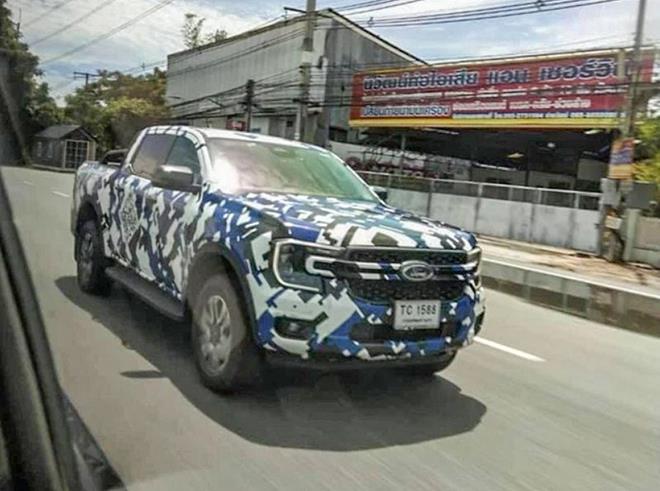 Ford Ranger thế hệ mới lộ thêm ảnh cản trước cực ngầu